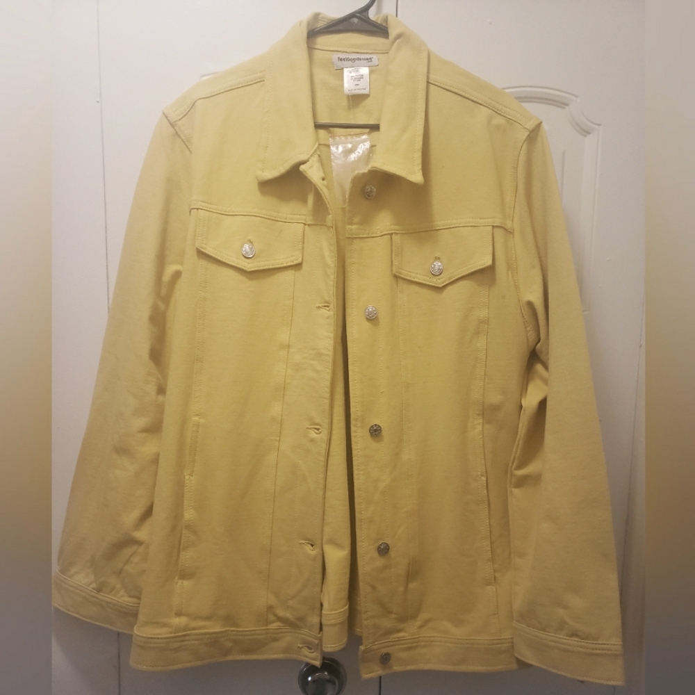 Yellow jean jacket